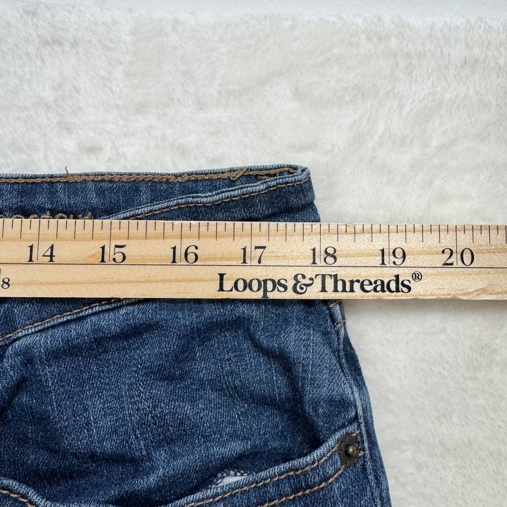 Gap Jeans Women 14/32R Dark Blue Premium Bootcut Mid Rise Stretch Denim Pants - Picture 4 of 13